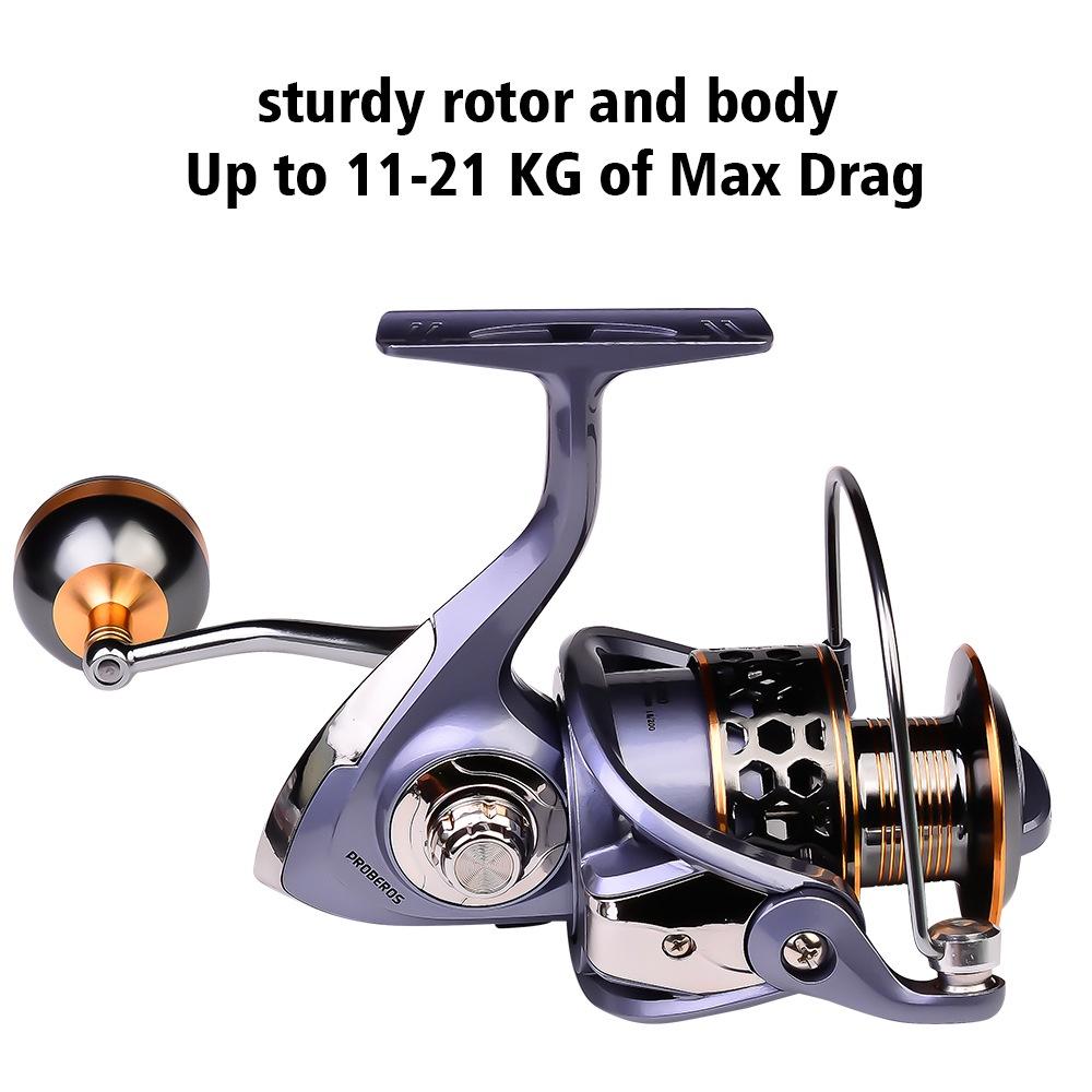 Winter Fishing Reel Max Drag 21KG Spool Fishing Reel Gear 5.2:1 Ratio High Speed Spinning Reel Casting Reel Carp for Saltwater