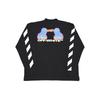 Printed Long-Sleeve T-Shirt Men Tops Black OMAB032E191850061088