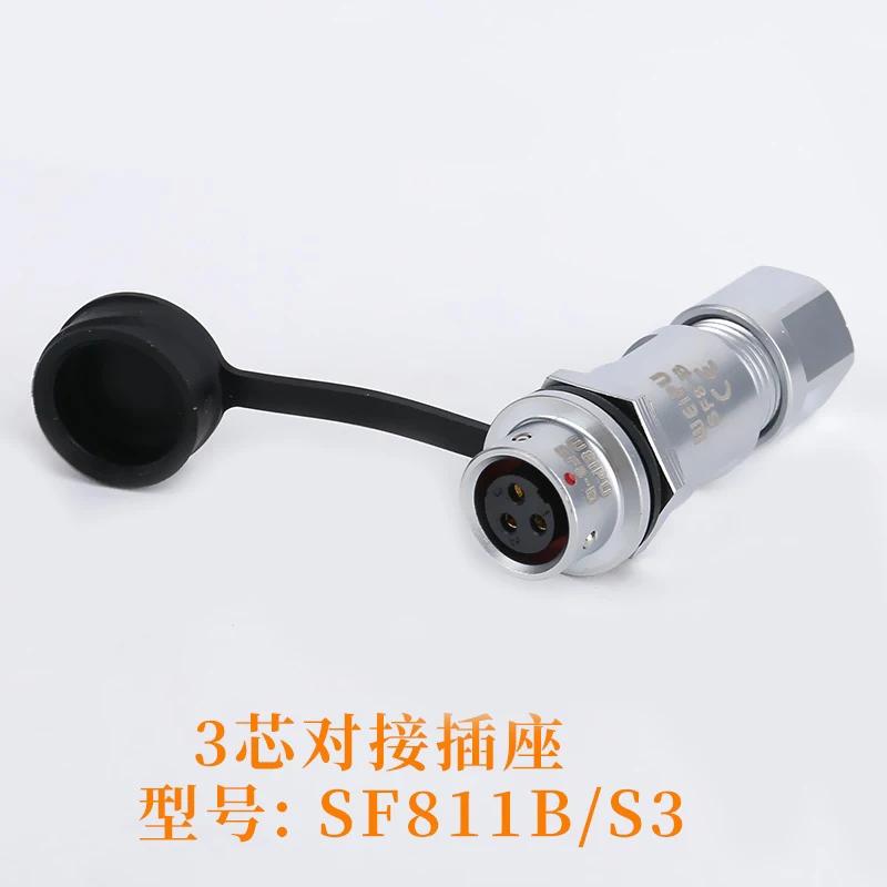 WEIPU SF8 SF810B/P+SF811B M8 2 3 4 6 8Pin Male Plug Female Socket Waterproof Power Aviation Industrial Connector IP67 Charger