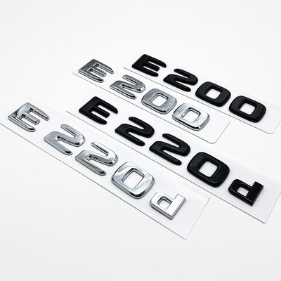 Черные Серебристые Буквы E200 E260 E300 E400 E450 E220d E350d E400d Эмблема Значок ABS Наклейка с Логотипом на Багажник Автомобиля