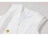 In Stock: Summer 2025 High-End Waist-Cinching Women's Sleeveless Suit Dress