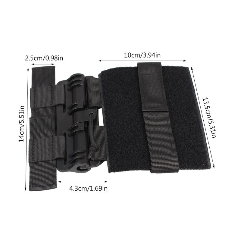 Комплект пряжек быстрого сброса для бокового ремня Molle, одноточечное быстроразъемное крепление Molle с боковой загрузкой, с петлей и крючком