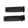 1in Motorcycle Handle Bar Hand Grips For Softail Cruiser Chopper Black US