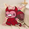 Cartoon G-GloomyS Bear Cushion Cover Soft Plush Fabric Double-Sided Printed Sofa Cushion Cover for All Seasons Home Decor Gift