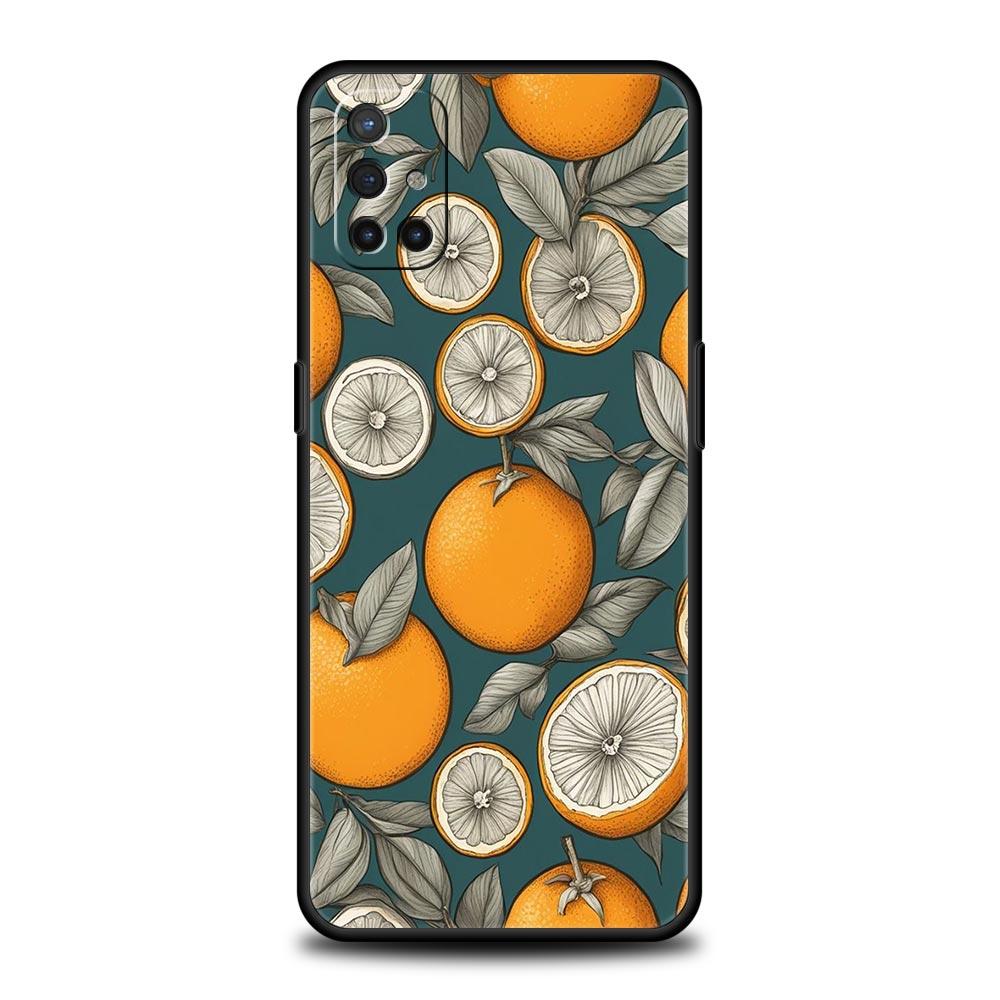 Phone Case For Oneplus 13R 13 12 10T 11 R10 Nord N100 N200 N10 9 9R CE 2 3 Z Pro Lite 5G Soft TPU Summer Fresh Fruit Lemon Print