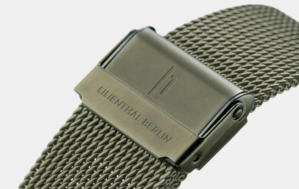 Lilianthal Berlin Khaki Chronograph Made in Men's Watch, Germany, C01-111-B023HM