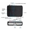 Dpofirs Bluetooth Cassette Stereo Cassette Tape USB and Power Portable Pocket Tape Player Player, Auto-Reverse Player, Support, (Black)