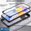 360 Full Protection Case For XiaoMi RedMi Note 11 11s 10 10s Pro Plus 5G 4G 9 9s 9T 9A 9C 12 NFC 10C Global Version Soft Cover