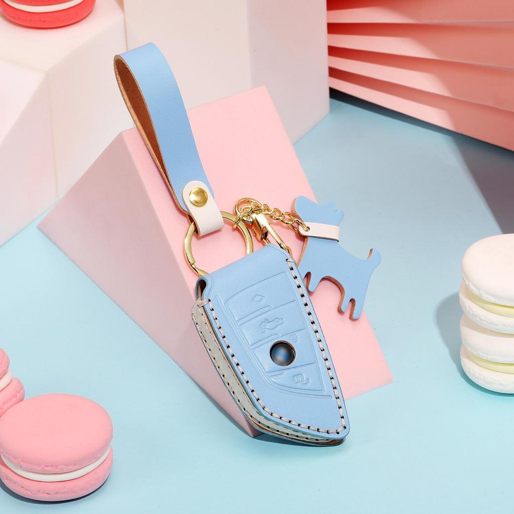 Чехол для ключа и цепочка BMW для 1, 3, 5, 7 серии, X1, X3, X5 - 1 шт.