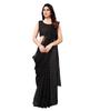 TreegoArt Fashion Women's Party Wear Floral Design Indian Saree Pearls Net Saree With Unstitched Blouse Piece