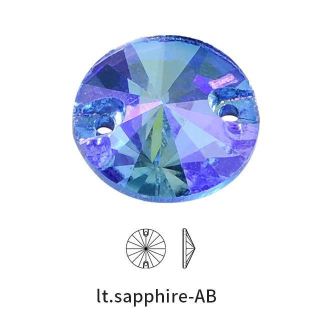 Hand Sewn Drill Flat Buckle, Special-Shaped Ab Color Crystal Glass Round Satellite Diy Clothing Wedding Rhinestone Jewelry Accessories