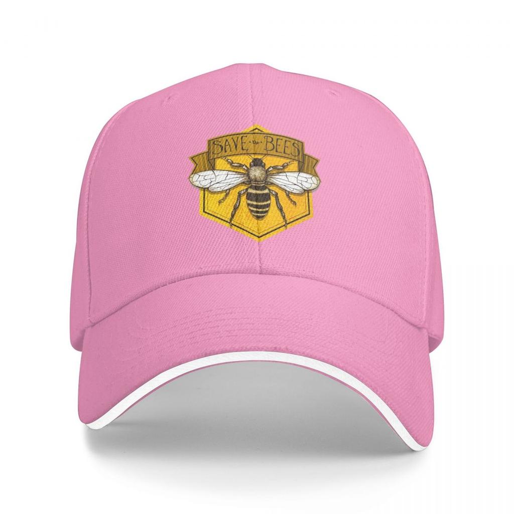 Унисекс Бейсболки Save The Bees с принтом Уличная одежда для улицы Летние Спортивные Бейсболки Кепки Хип-хоп Кепки Кепки