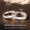 Парные кольца-обещания из стерлингового серебра 999 пробы: Уникальный дизайн памятный подарок для мужчин и женщин
