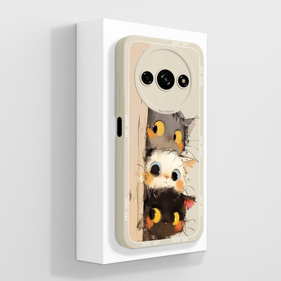 Милый клубничный и медвежий противоударный чехол из жидкого силикона для Redmi A1-A4