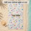 Beach TowelMiffy Custom Name Text Personalized Soft Towel for Beach Pool Indoor Home Decor Gift