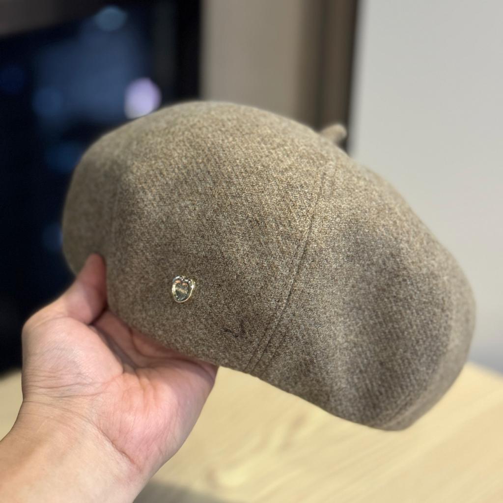 Осенний шерстяной берет женский, маленький, универсальный, повседневный, шляпа художника, в стиле ретро, британский стиль, кепка газетчика