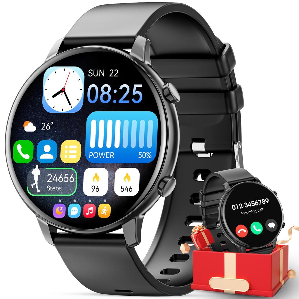 Женские смарт-часы, экран 1,39, Bluetooth-звонки, мужские фитнес-водонепроницаемые часы, с функцией сна и пульсометром