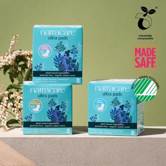 Выберите 1 из 3 прокладок NatraCare Ultra (малый 14P / средний 12P / большой 10P)