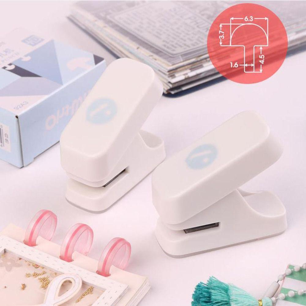 DIY Mushroom Hole Puncher Scrapbooking T-type Paper Puncher Loose-leaf Hole Puncher  School Office