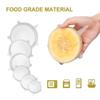 6pcs Reusable Silicone Lids for Food/Dishes
