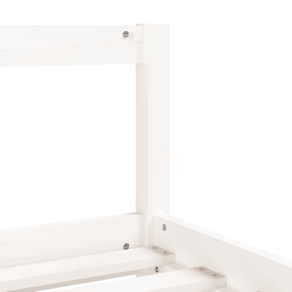 Children s Bed with Drawers White 80 x 200 cm Solid Pine Wood
