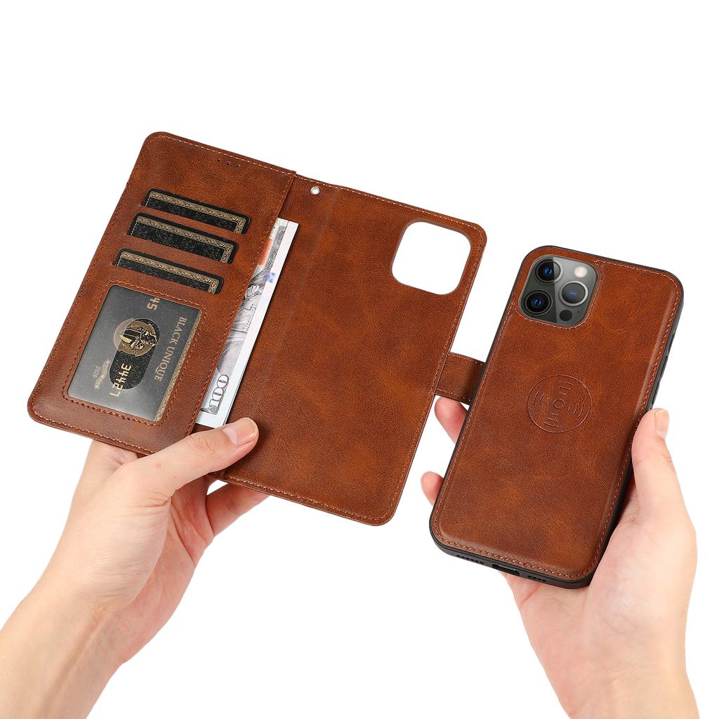2 In 1 Detachable Magnetic Leather Wallet Case For iPhone 16 15 14 13 12 11 Pro Max Plus XR Samsung S25 S24 S23 S22 S21 S20 Ultra Plus A16 A15 A55 A54