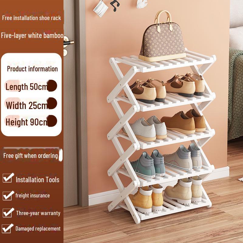 Складная пылезащитная полка для обуви: Многослойный шкаф для обуви для прихожей и гостиной, легко собирается