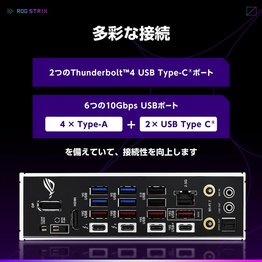 Asus ROG STRIX GAMING WIFI Intel Core Ultra Processors Compatible LGA 1851 Z890 Equipped DDR5 Motherboard Domestic Authorized Distributor Product
