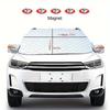 1 шт. Утолщенная Автомобильная Солнцезащитная Накидка на Лобовое Стекло С 5 Магнитами Защита от УФ Излучения От Снега Солнечного Света Для Переднего Лобового Стекла