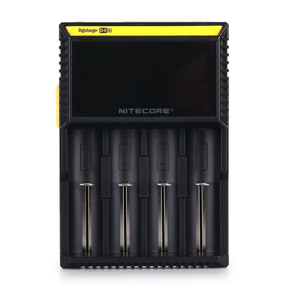 100% Original NItecore D4 Digi Charger For 18650 14500 18350 Li-ion & Ni-MH AA AAA 18650 14500 16340 26650 Battery Charger