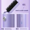 Расческа для быстрого выпрямления с керамическим нагревом, светодиодным дисплеем, технологией отрицательных ионов для создания гладкой формы, термостойкой конструкцией, модным инструментом для укладки волос