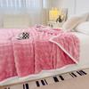 Single/Queen/Super King Thicker Fleece Throw Blanket for Bed or Sofa , Soft Plush Blanket
