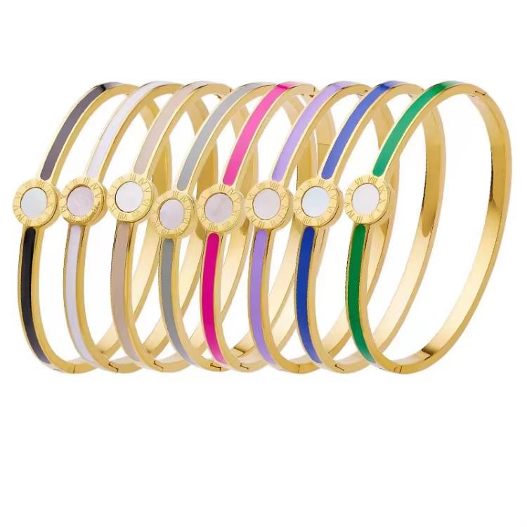 Stainless Steel Fashion Bangles Elegant Bracelets for Men and Women