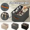 Shoe Organizer For Closet Fabric Storage Cubes Under Bed Shoe Storage Organizer Stackable Shoe For Figures Storage Organizer Case