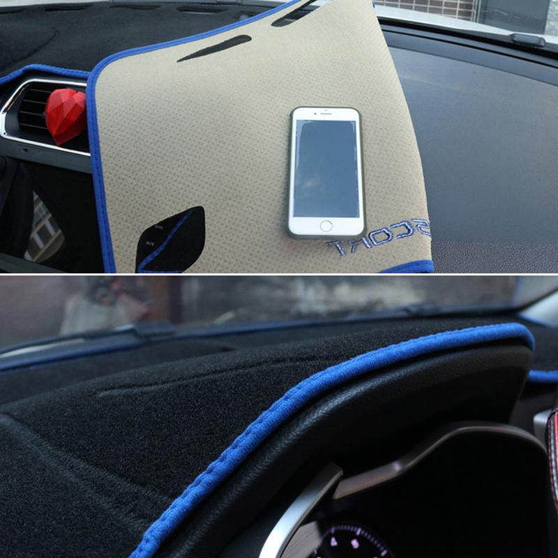 Car Dashboard Avoid Light Pad Instrument Platform Desk Cover Mat Carpets For MG ZS EV EZS 2017- 2022 Accessories