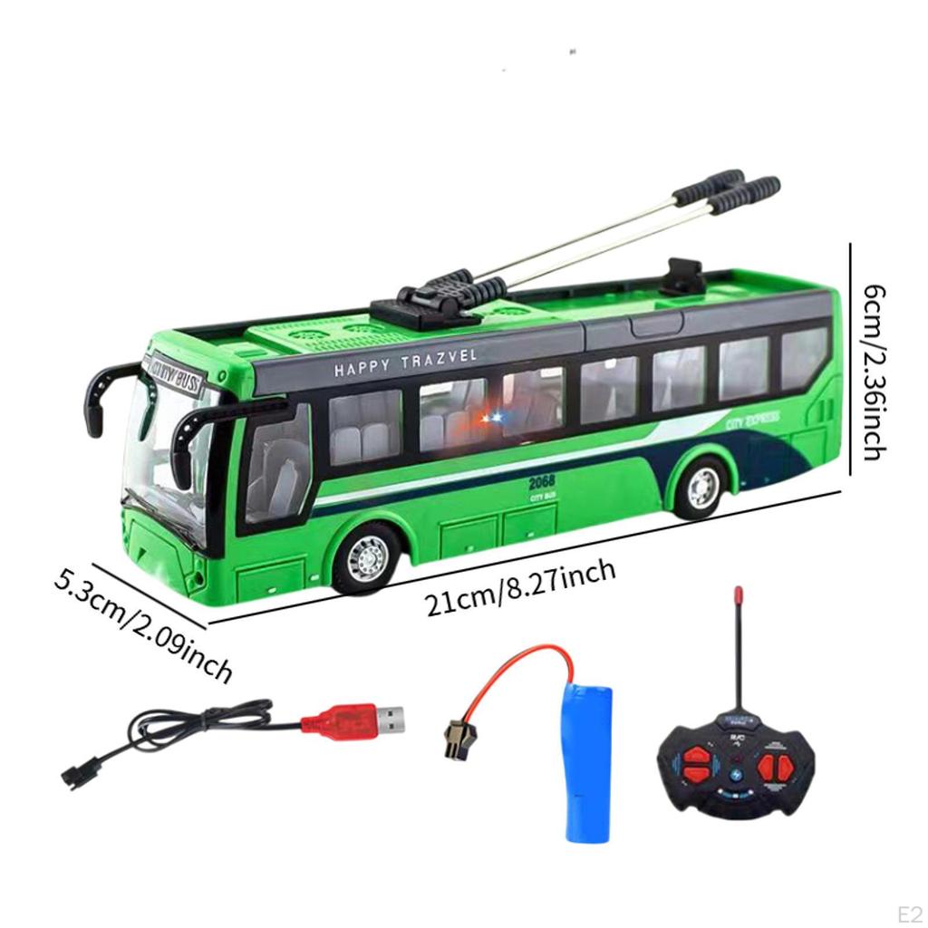 Remote Control Bus Birthday Gift Classic for Ages 3 4 5 6 Years Old Kids