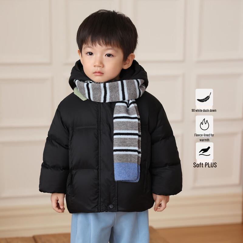 LUSON Boys' DuPont Triple-Protection Hooded Puffer Down Jacket