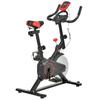 Exercise Bike, Indoor Cycling, LCD, 6 kg Flywheel, 85 x 46 x 114 cm, Black/Red