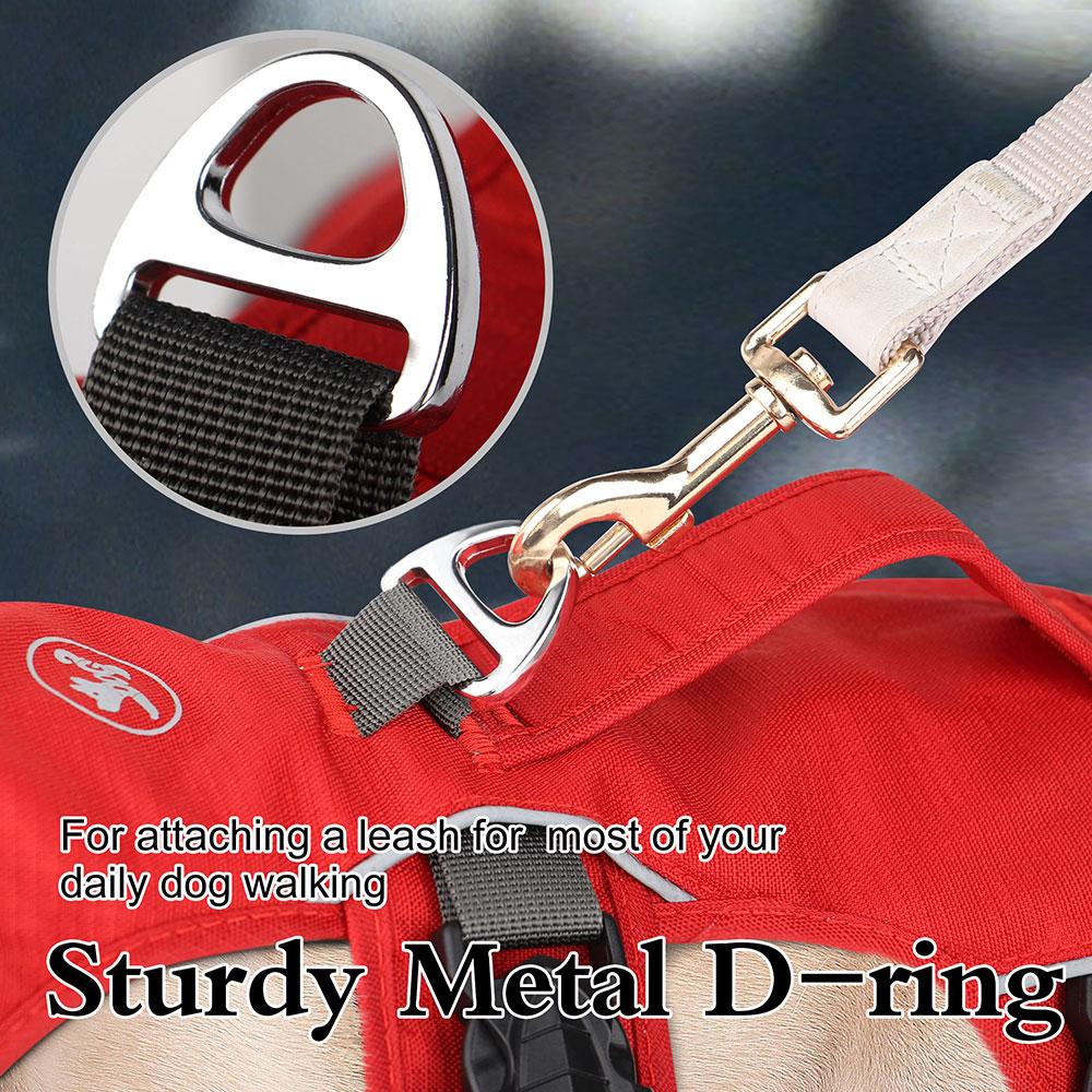 Шлейка для собак без тяги, нейлоновая регулируемая шлейка для домашних животных, светоотражающая водонепроницаемая шлейка для выгула домашних животных с ручкой для маленьких, средних и больших собак