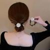 Korean Camellia Flower High-End Hair Tie Bun Rope