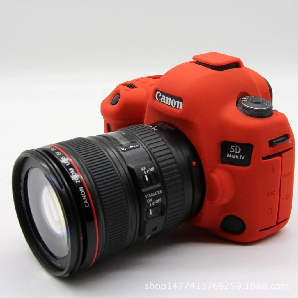 Silicone Case Cover DSLR Camera Bag For Canon EOS R50 R 90D T8i 250D 5D Mark III IV 6D II 6D2 5D3 5D4 1300D 800D SL3 T7i T6