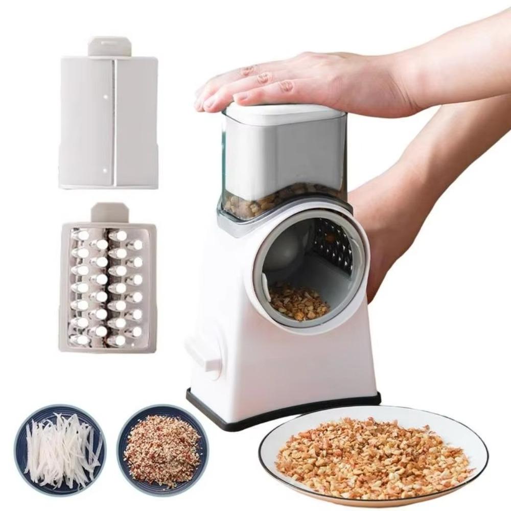 Заменяемая овощерезка с 3 лезвиями, нескользящее основание на присосках, терка для сыра, кухонные гаджеты