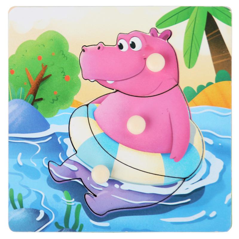 Wooden Dinosaur & Traffic Puzzle Board: Cognitive & Early Education Toy for Kids