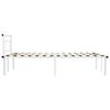 Bed Frame White Metal 120x200 cm