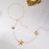 Boho Starfish Conch Shell Back Drop Chain For Women Sexy Long Tassel Pearl Chain Beach Vacation Dress Bikini Body Jewelry Gifts