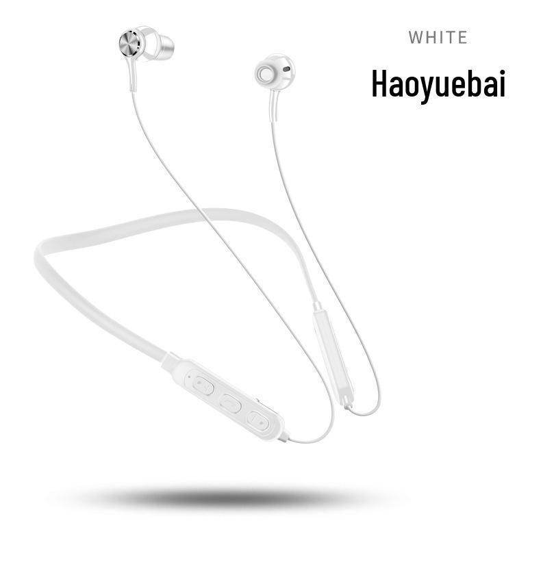 Беспроводные Bluetooth-наушники с двумя вкладышами и шейным ободком с заушинами для Apple и Huawei - Идеально для бега и спорта