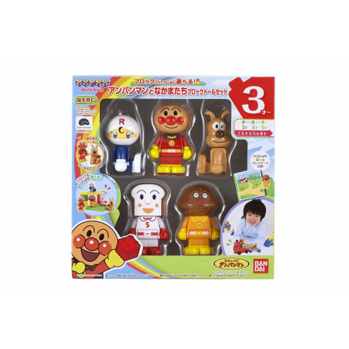 BlockLabo Block Lab Anpanman Anpanman и друзья набор блочных кукол, с которыми можно играть