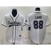 Unisex Retro Embroidered Baseball Jersey Hoodie Style Top Dallas Cowboys Inspired Sportswear
