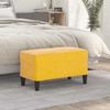 349403 vidaXL Bench Yellow 70x35x41 Cm Velvet