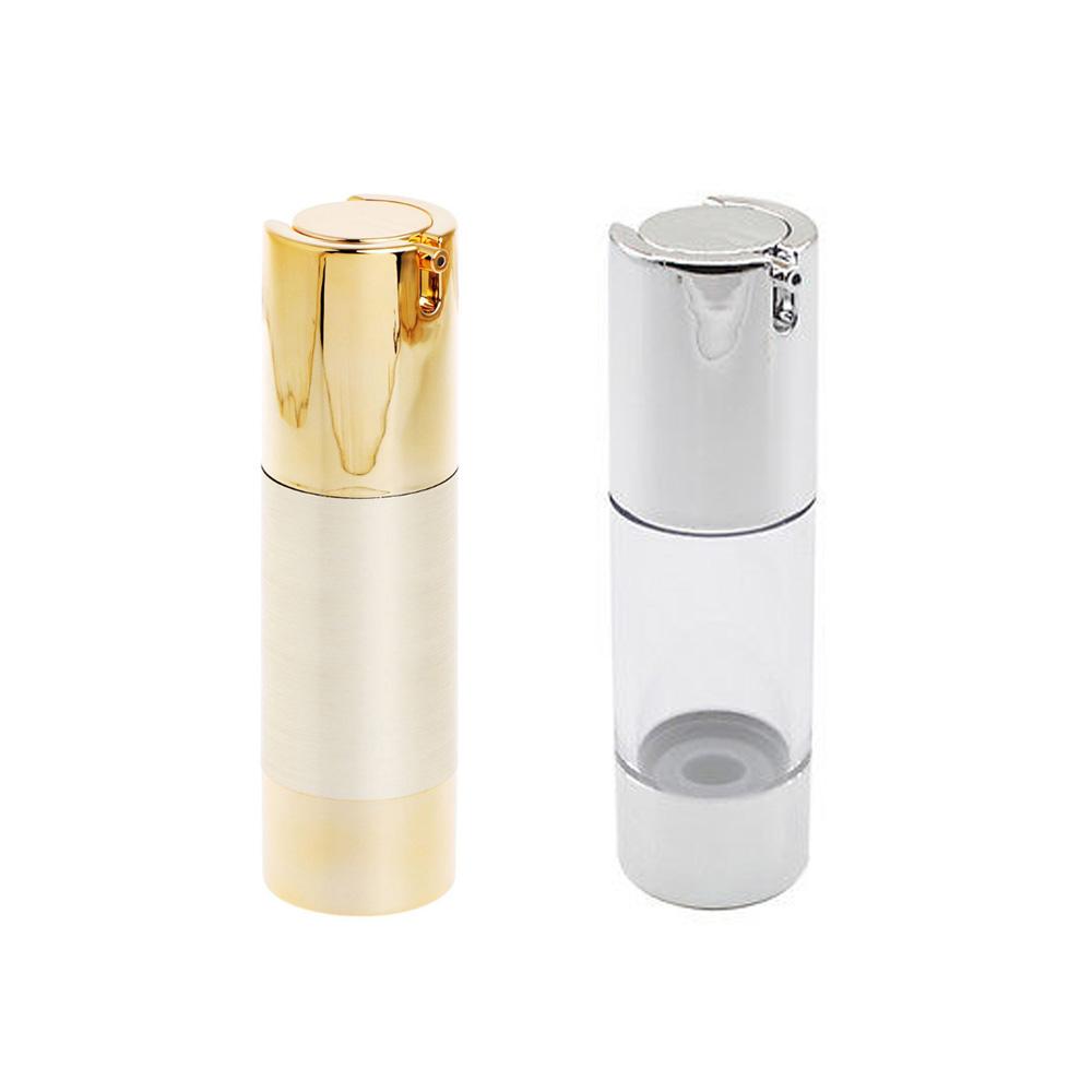 Бутылка с безвоздушным насосом Многоразовые дорожные контейнеры Пустая косметическая бутылка Вакуумная бутылка для лосьона, дезинфицирующего средства для рук, тонера, увлажняющего крема и сыворотки